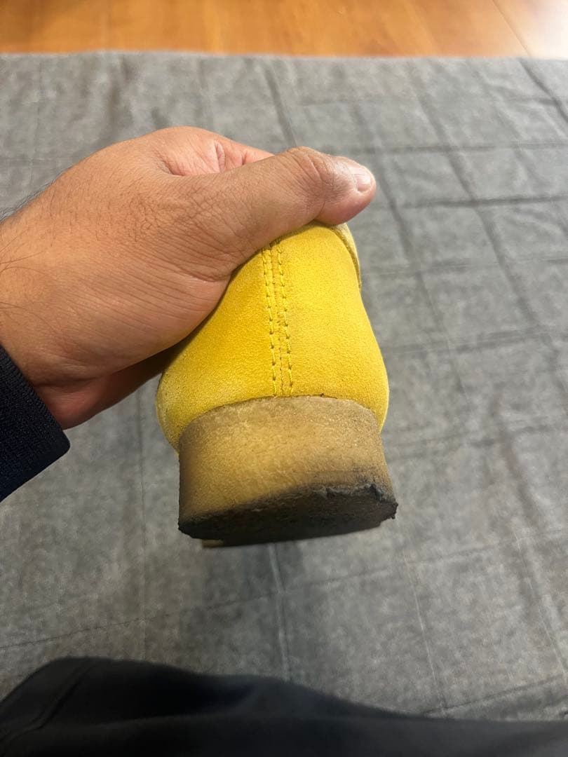 Clarks ORIGINALS ワラビー イエロー スエード 26.5cm