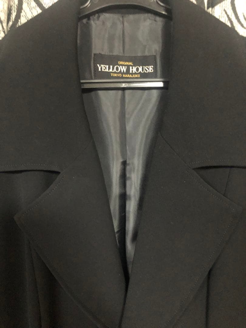 イエローハウス フレア ロングコート ステンカラーロングコート[品番