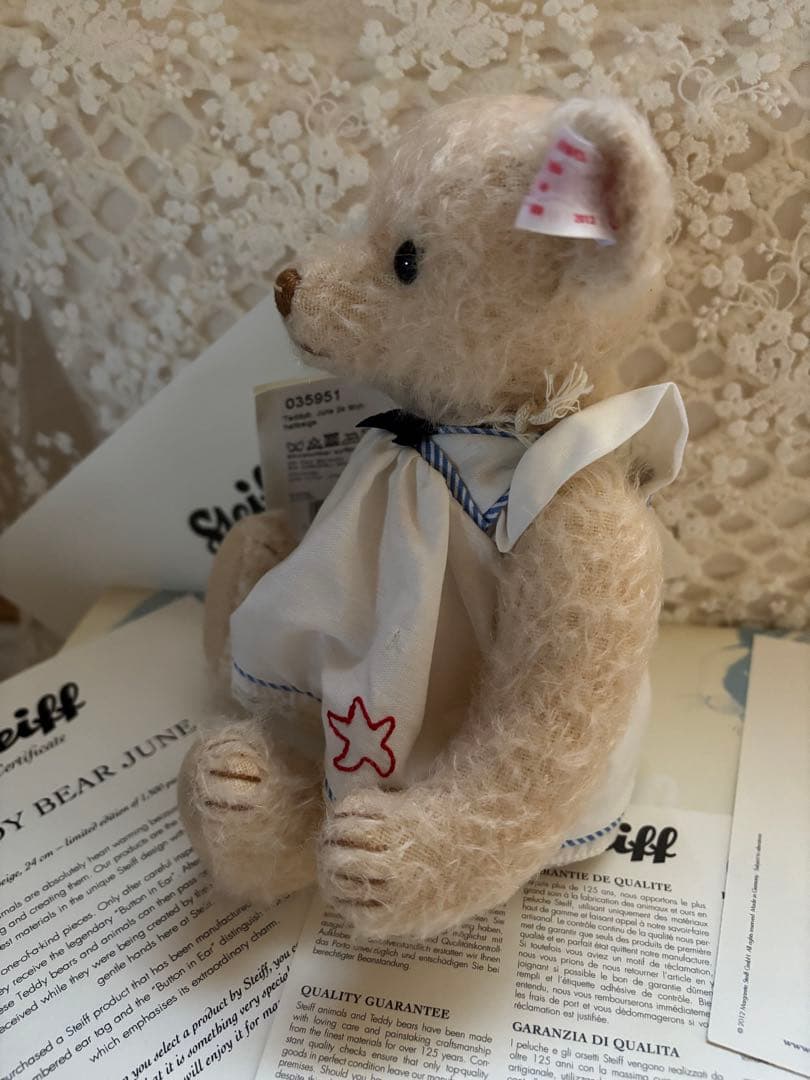 【レア】希少品シュタイフ2012 サマードレス　テディベア　ワンピース　ジューン