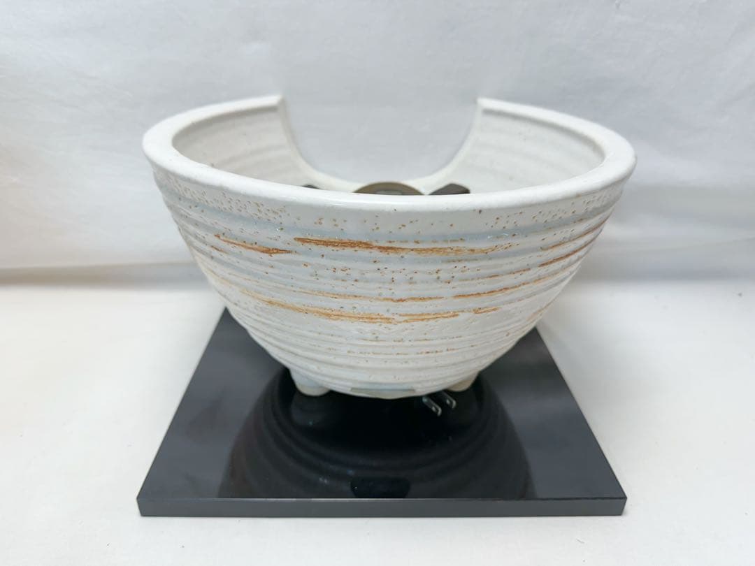 茶道具 志野 紅鉢 野々田商店製 電熱器 高橋 敬典 造 雲龍釜 2点