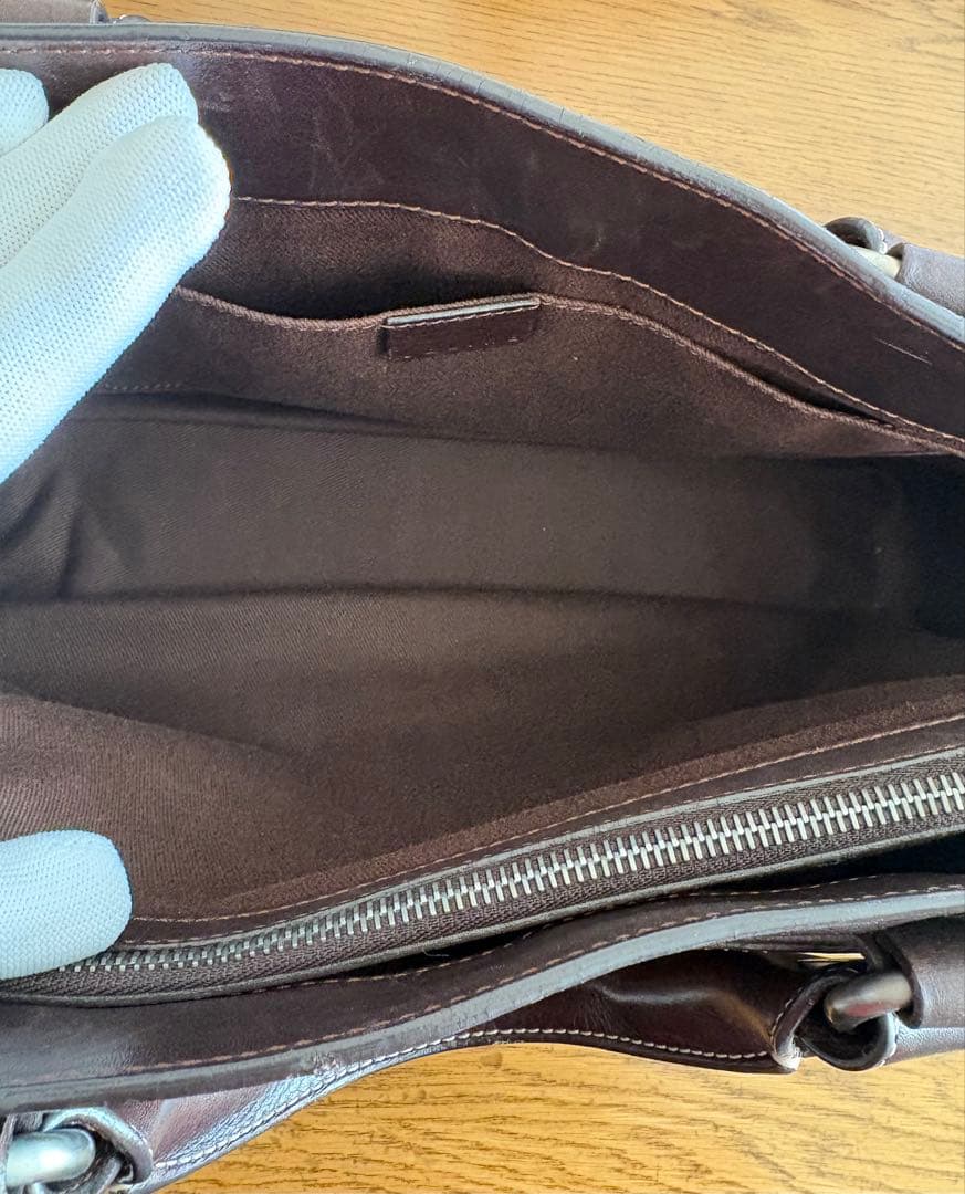 セリーヌ ブギーバッグ ハンドバッグ 本革 ダークブラウン