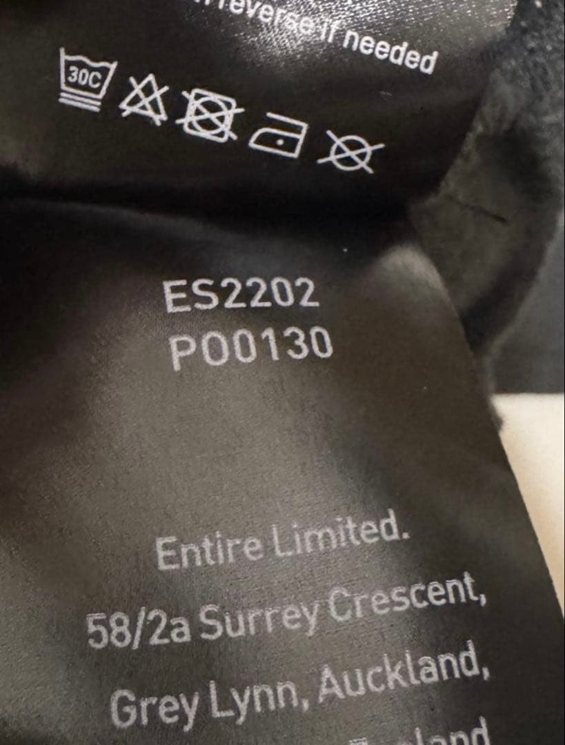 【entire studios】Eternal Zip WASHED BLACK