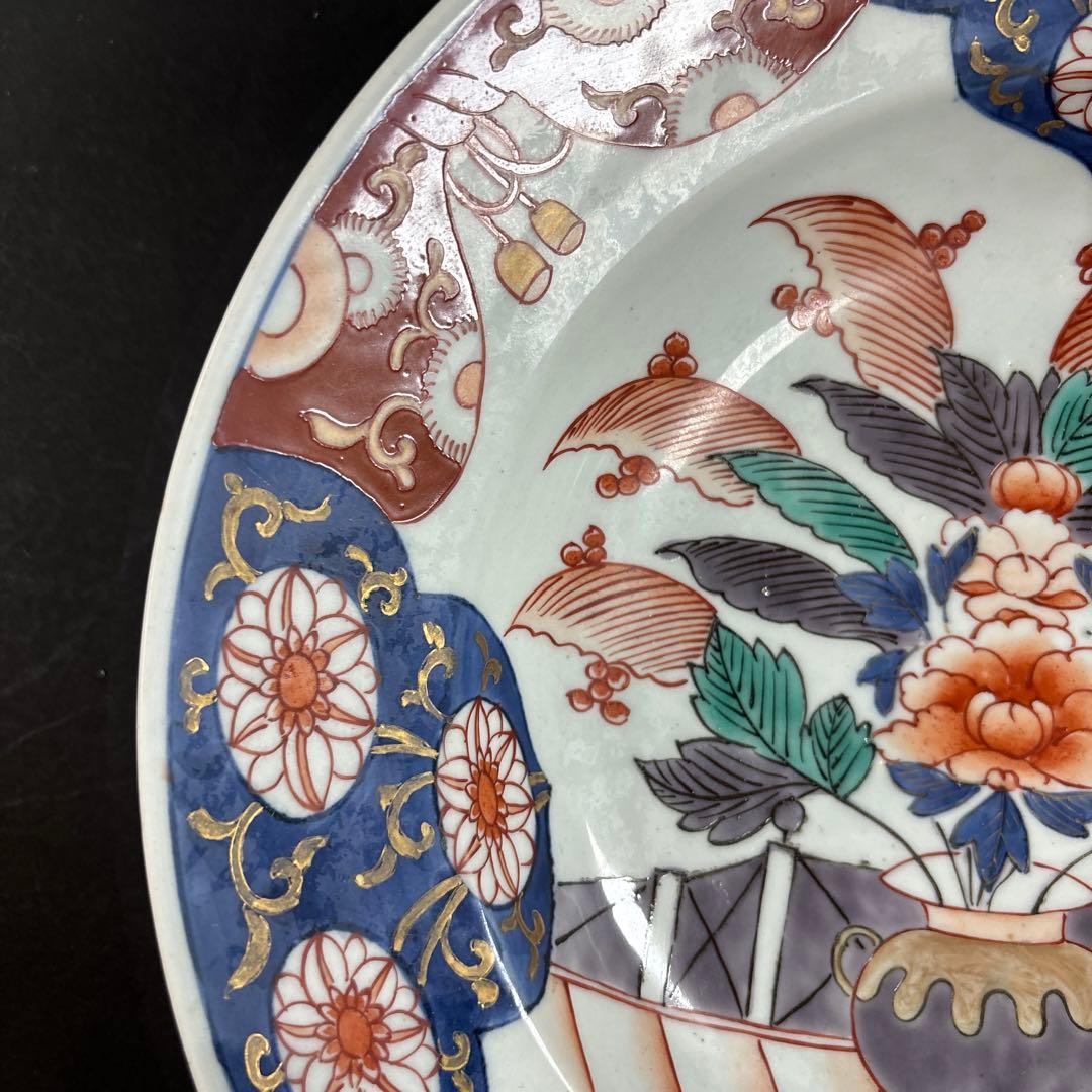 110 セール 伊万里 錦 色絵 扇 皿 九谷 鍋島 有田 飾り皿 110 セール