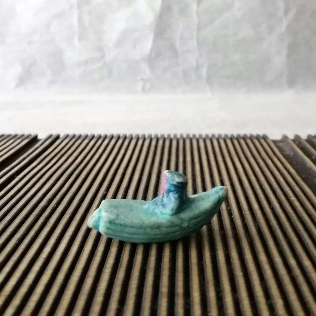 江崎　グリコ　懸賞　おまけ　盆景　小舟　陶器人形　戦前