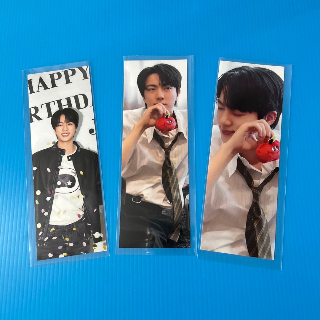 BTS JIN キャンバスポーチ（ブラック）・アルバムキーホルダー2種