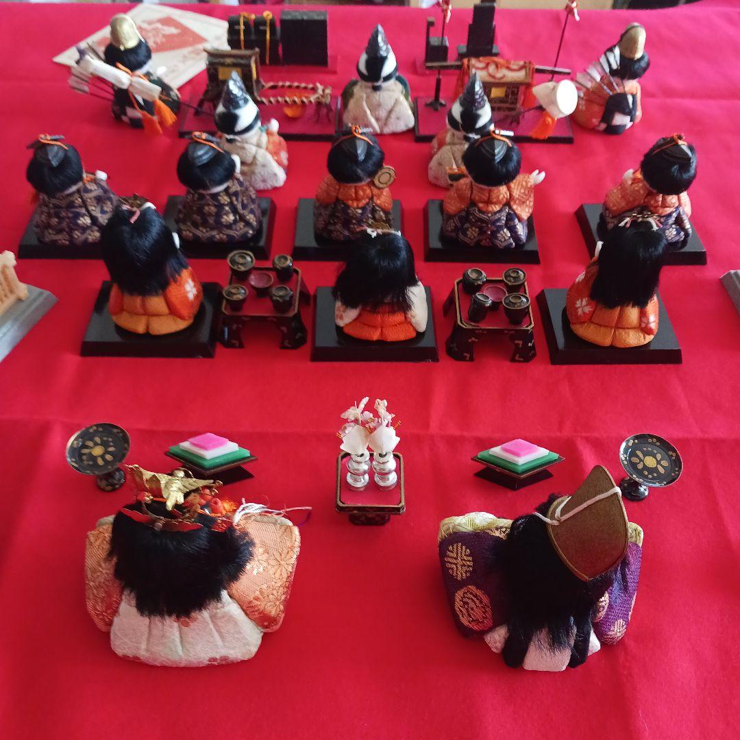 雛人形　吉徳大光作　ひな飾り　木目込十五人飾り　コンパクトサイズ雛人形