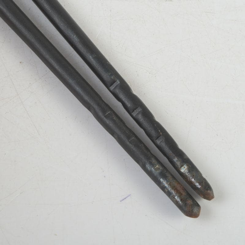 茶道具 金工師 木村清五郎造 風炉用火箸 共布共箱 C 9250