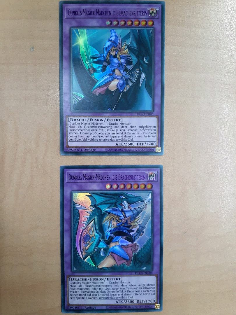 【遊戯王】 竜騎士ブラック・マジシャン・ガール 海外版カラフルウルトラレアセット