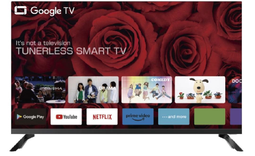 テレビ Google TV TUNERLESS SMART TV テレビ 24型 ハイビジョン 液晶テレビ Google TV スマートテレビ