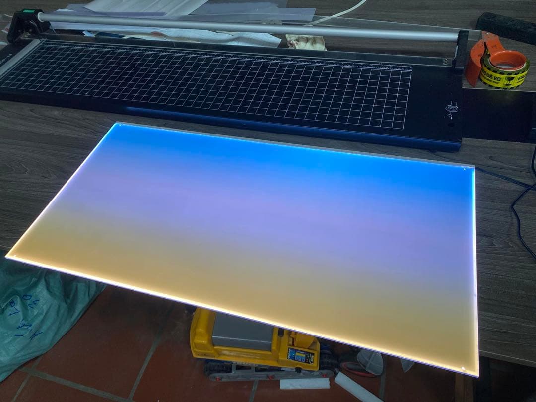 新品未使用　ライトスクリーン　アクアリウム　LED RGB 60cm×36cm