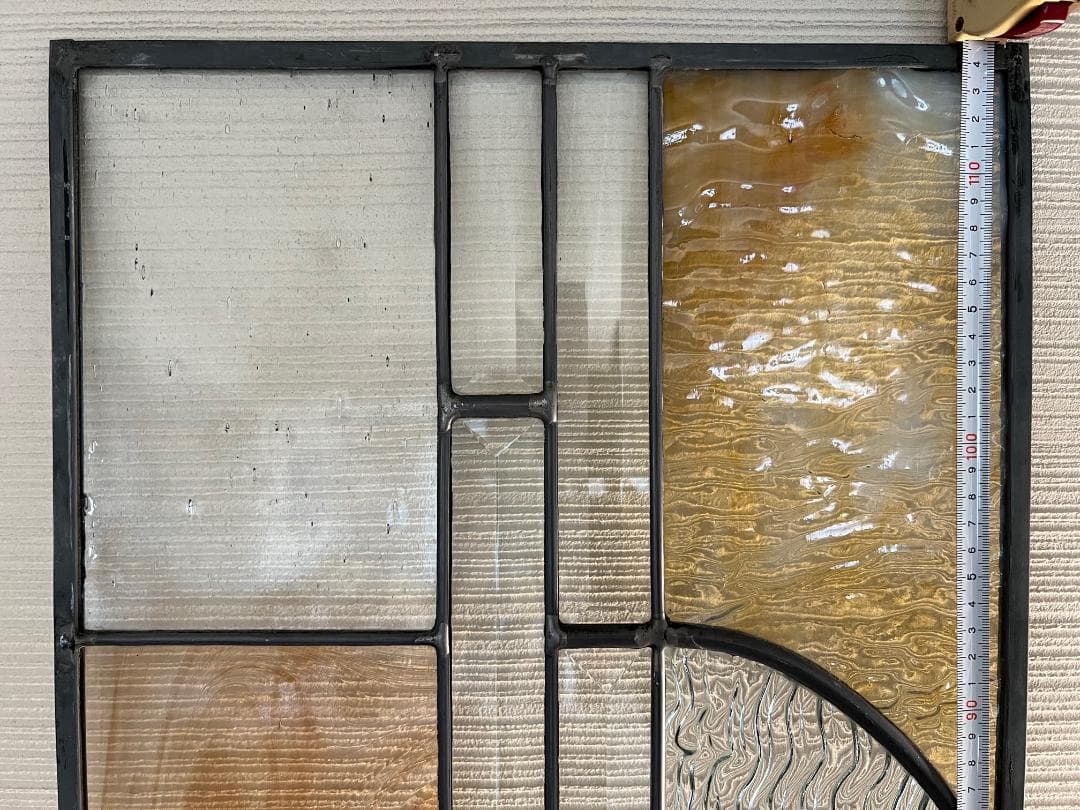 大型 ステンドグラスパネル 三重構造 高性能 住宅 玄関ドアリフォーム