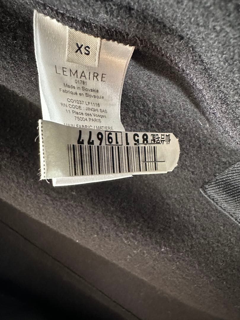 ジャケット・アウター LEMAIRE WRAP COAT