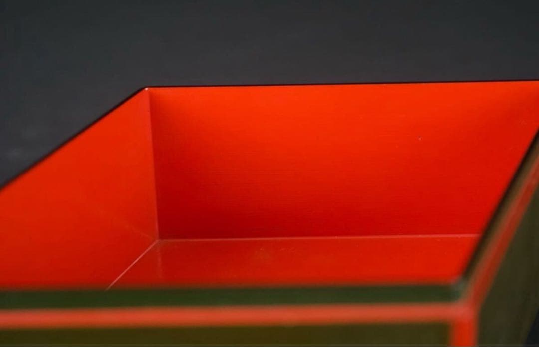 塗師 岡田表寬 作 菱形 喰籠 共箱 菓子器 蓋物 漆芸