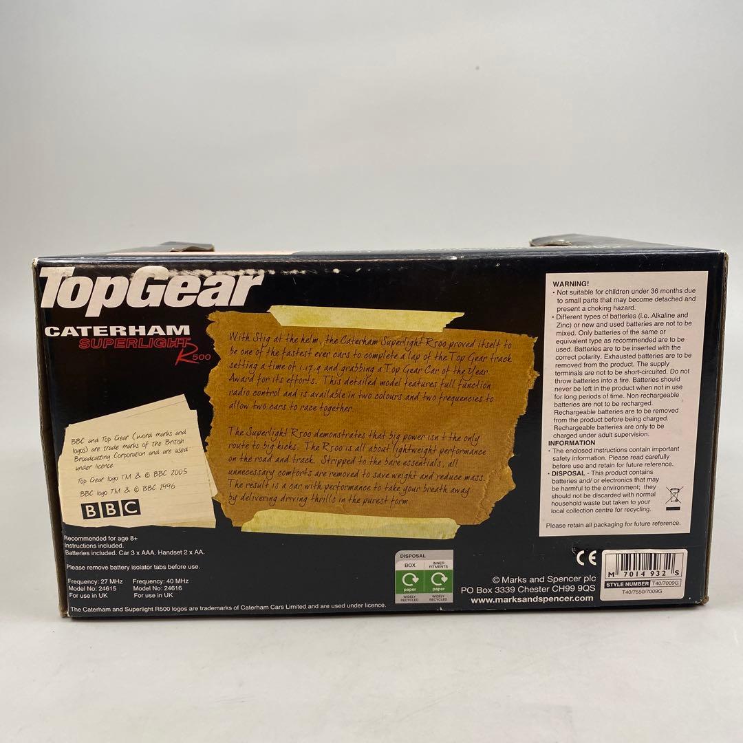 未使用　ケータハムセブン R500 TopGear RCカー CATERHAM