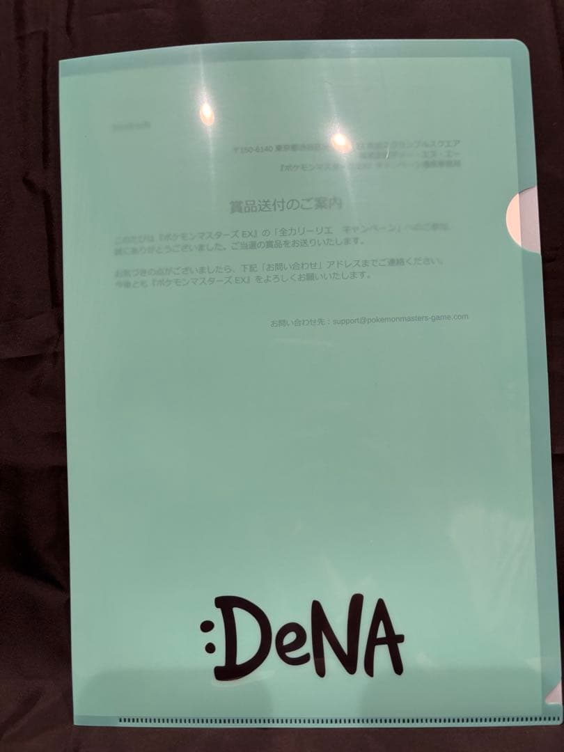 ポケマス 全力リーリエ 特製クリアファイル（リーリエ＆ソルガレオ