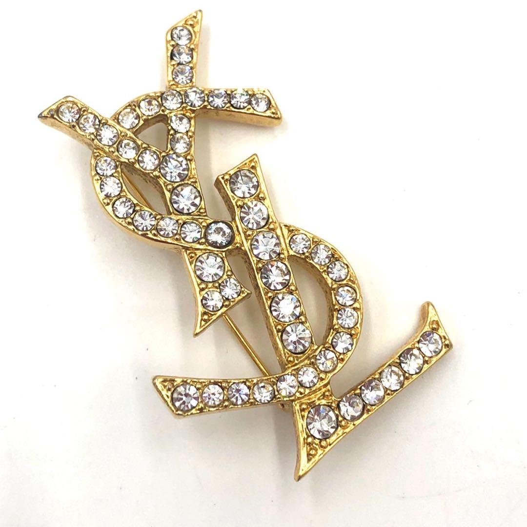 ロクザン SILVER925 ゴールドカラー ガーネット ペンダント ブローチ