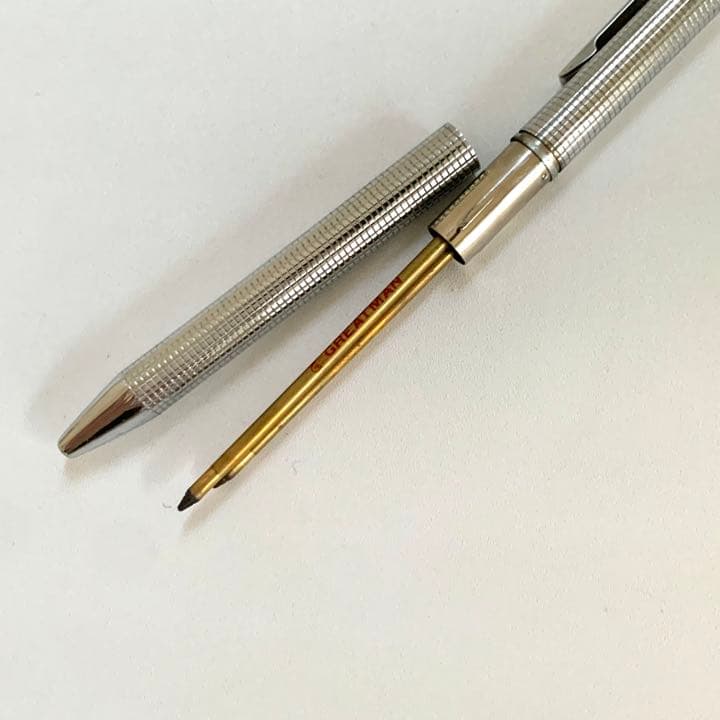 廃番 ヴィンテージ レトロ greatman 回転式 格子柄 ボールペン - メルカリ