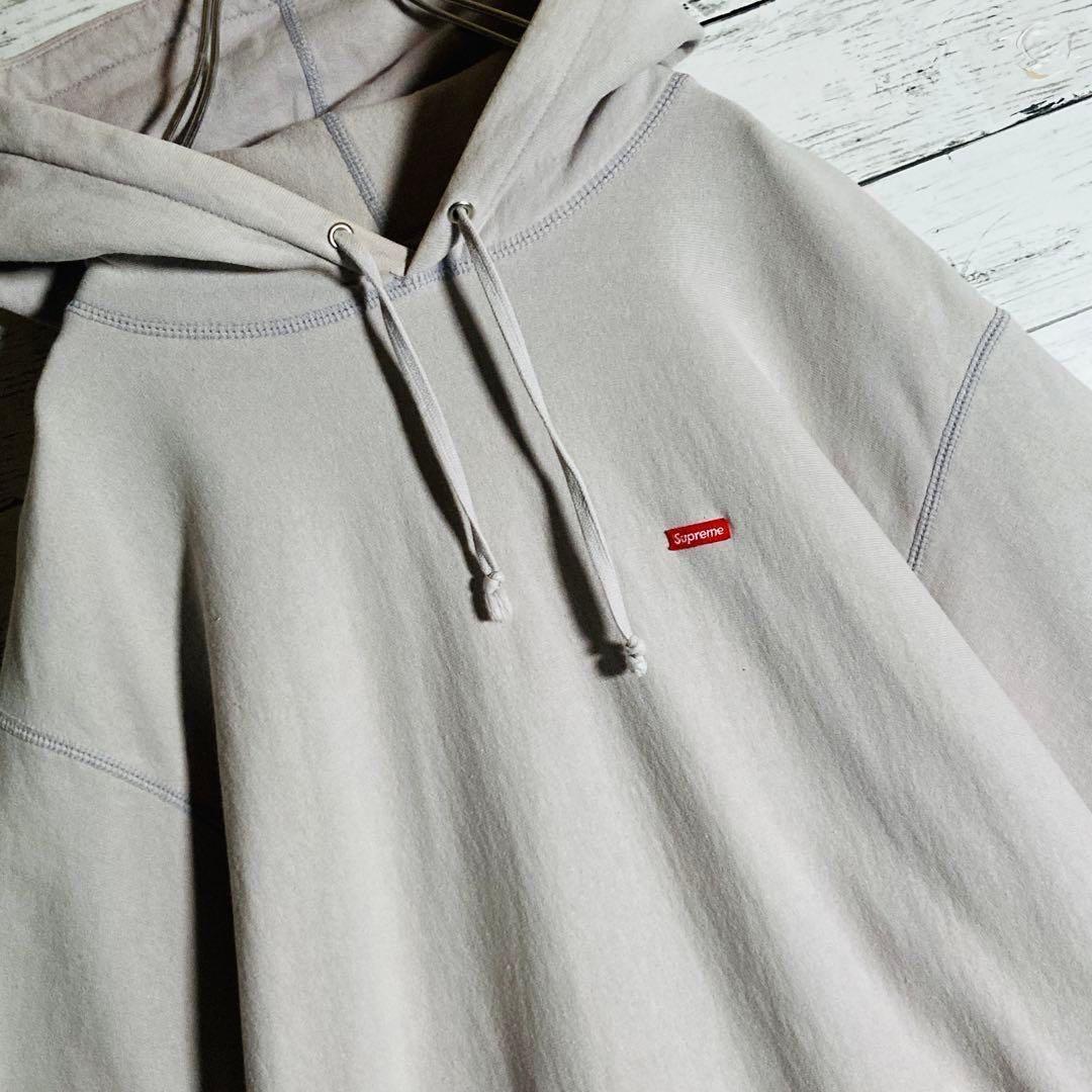 【カナダ製】シュプリーム⭐️スモールボックスロゴ　パーカー　XL相当　正規品鑑定