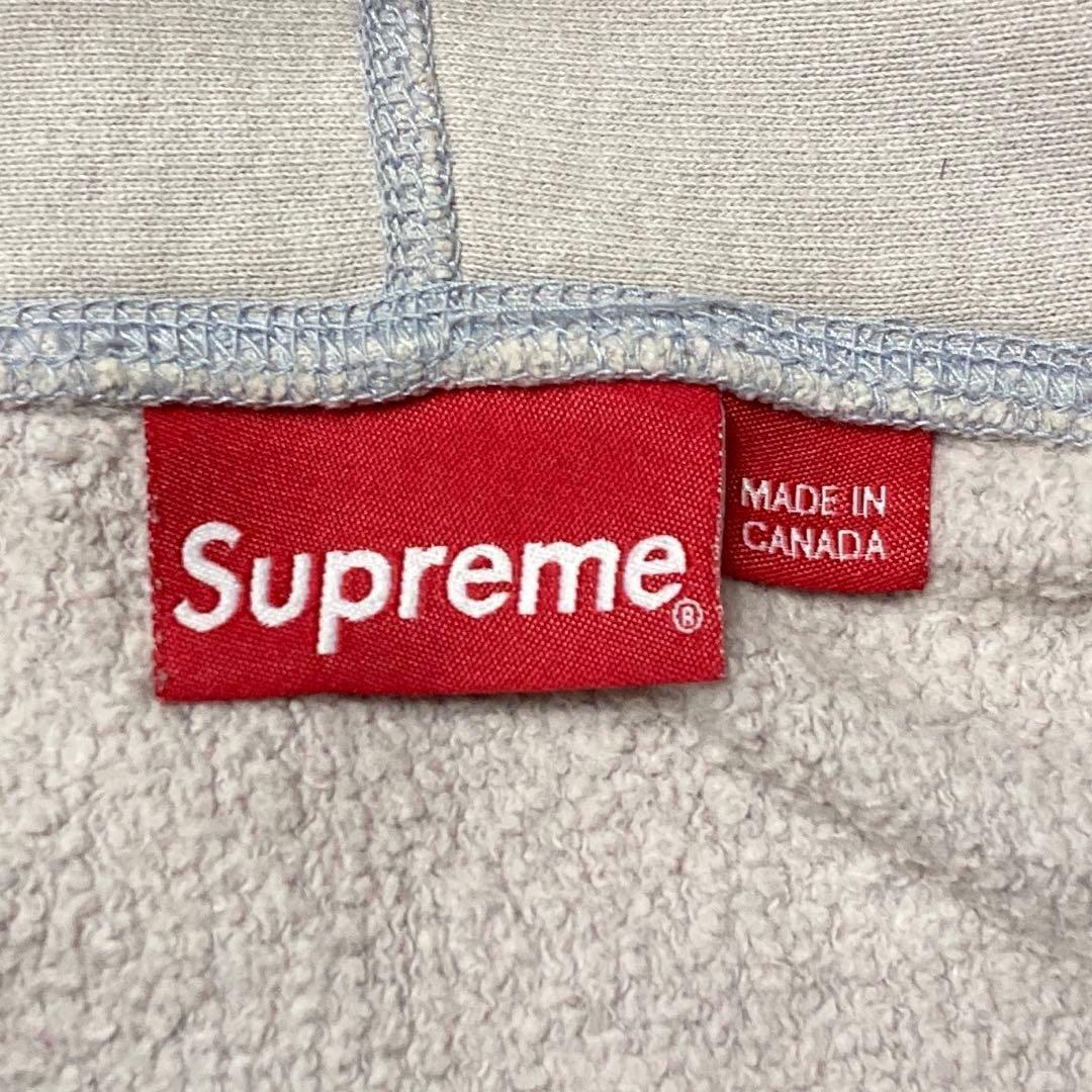 【カナダ製】シュプリーム⭐️スモールボックスロゴ　パーカー　XL相当　正規品鑑定