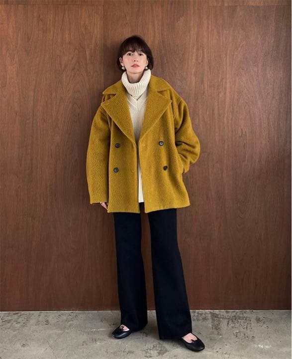 clane♡OVER LINE DOUBLE COAT CLANE/クラネ】OVER LINE DOUBLE COAT