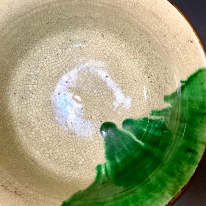 【入手困難】楽焼に漆芸の豊楽焼　美しい虹色　骨董好きさんに届いて欲しい