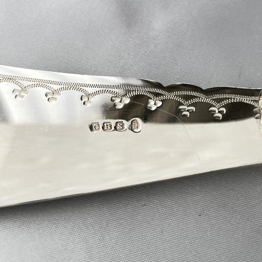 【CBS】 ビクトリアンのサーバー ペア【シルバープレート】 ケース