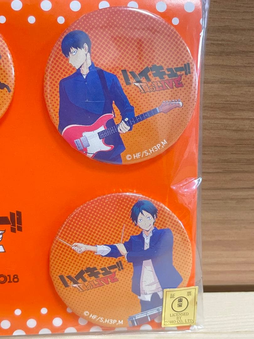 ハイキュー アニロックフェス 2018 頂のLIVE 缶バッジセット