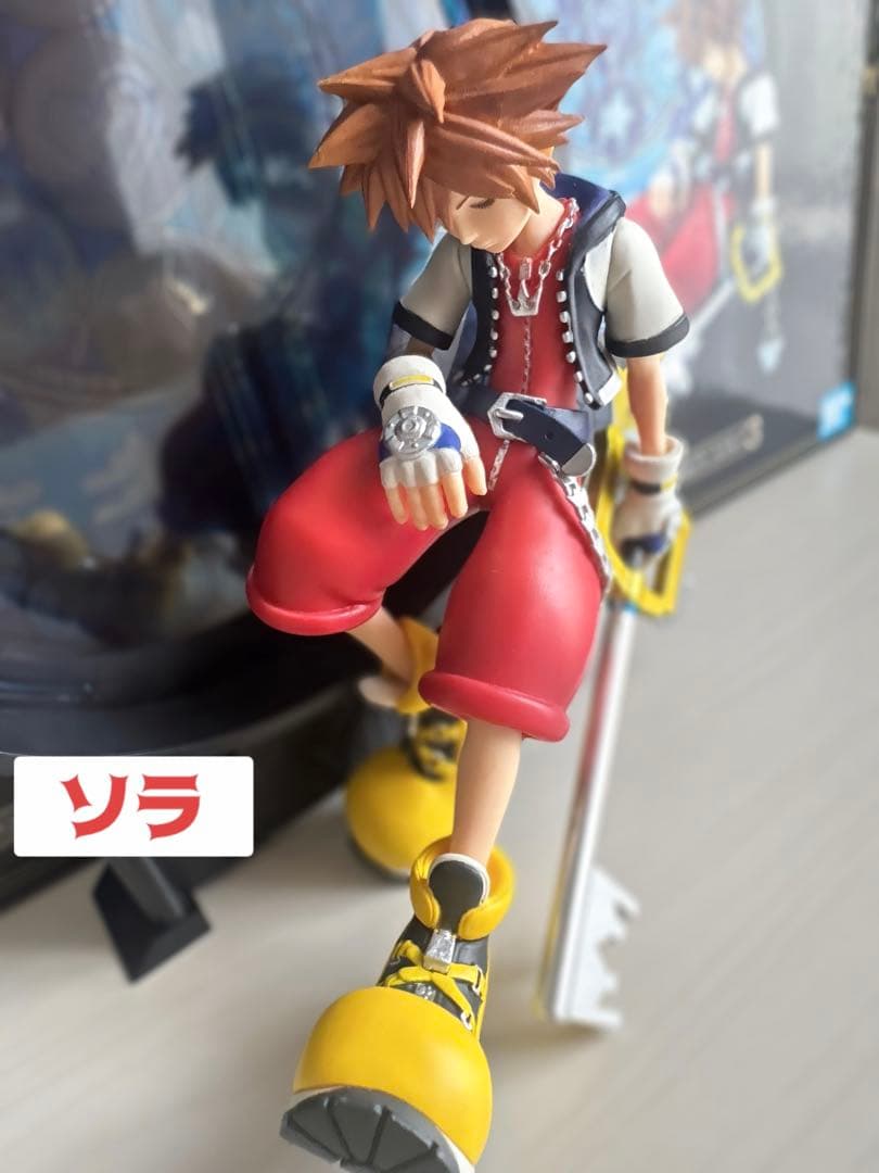 KINGDOMHEARTS 1番くじ　ロクサス　ソラ　スタチュー　フィギュア