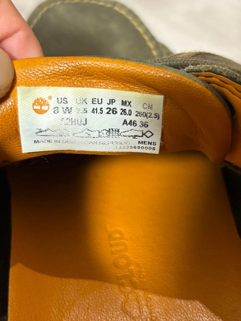 【即発送】ティンバーランド オリーブグリーン デッキシューズ