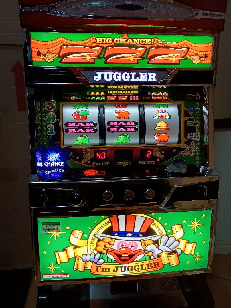 6号機 パチスロ実機 SアイムジャグラーEX グリーンパネル スロット