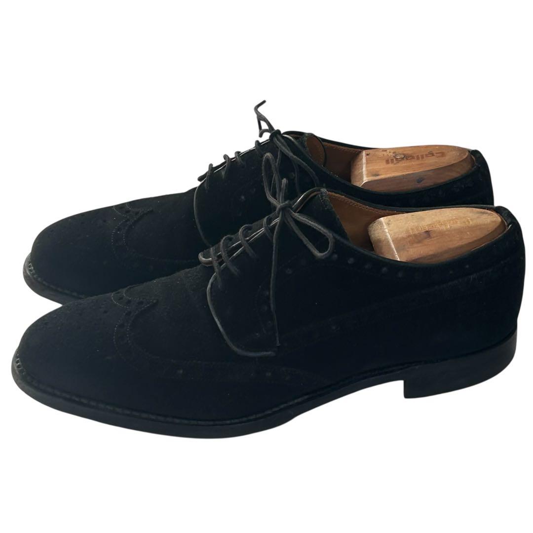 MICHAEL25 スコッチグレイン スエードウイングチップシューズ