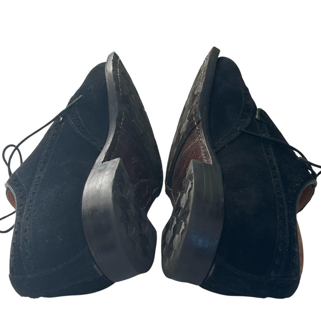 MICHAEL25 スコッチグレイン スエードウイングチップシューズ