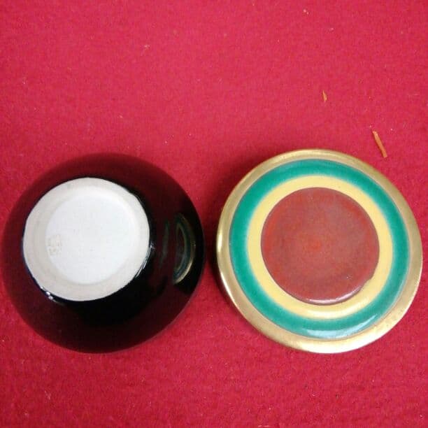 茶道具　青海波　独楽香合