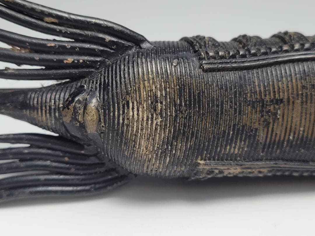 古銅造 えび型 置物 明清時代 幅約17.5㎝