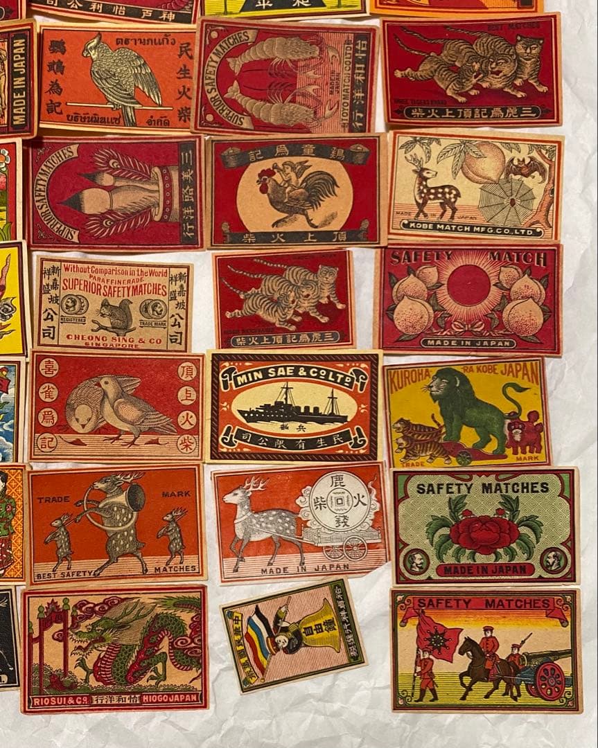 マッチラベル50枚　中国向け輸出用