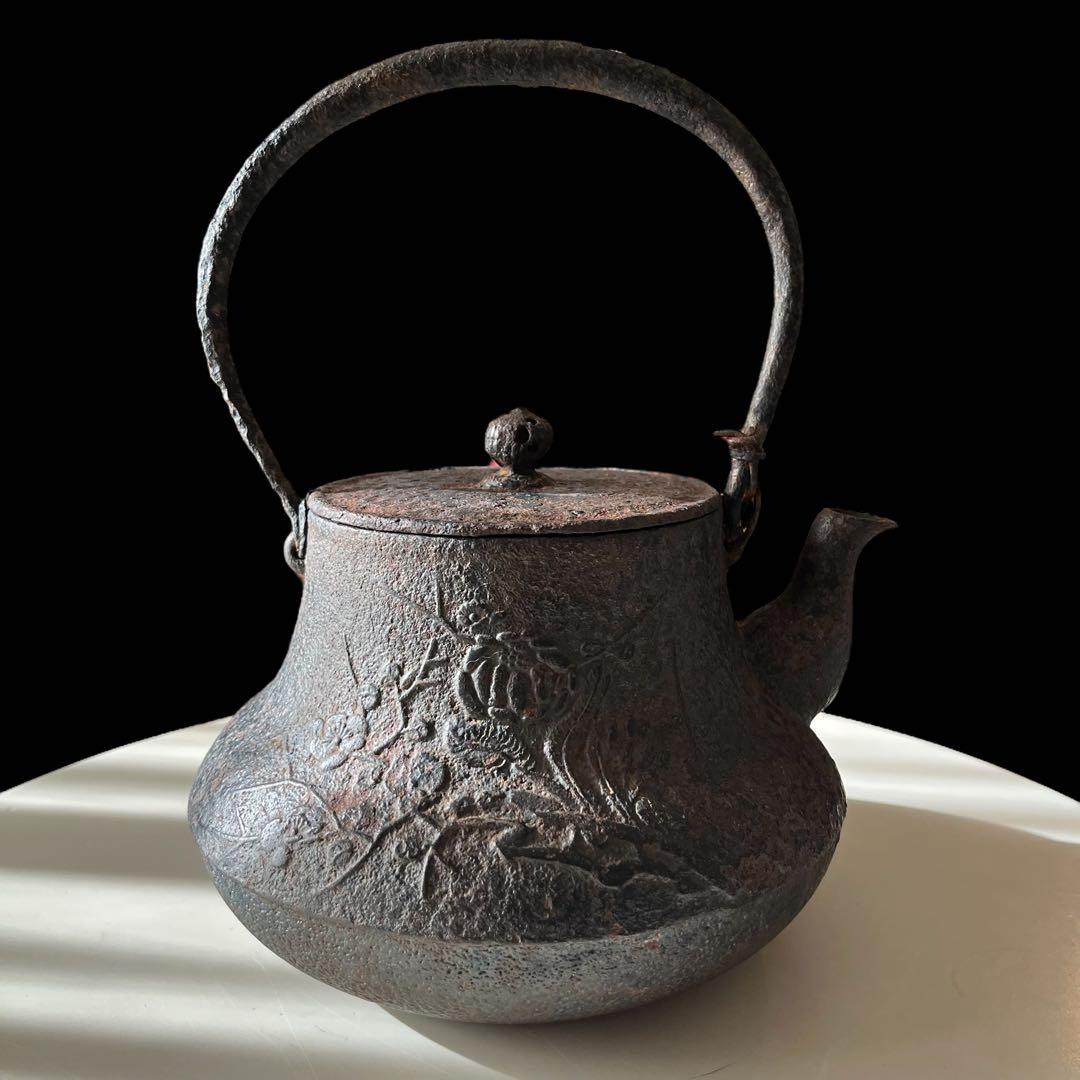 鉄瓶 錆 南部鉄器　天祐堂 茶道具 囲炉裏 炉端 鉄分補給 鉄瓶 錆 南部 斎藤造 天祐堂 茶道具 囲炉裏 炉端 鉄分補給 暮らし