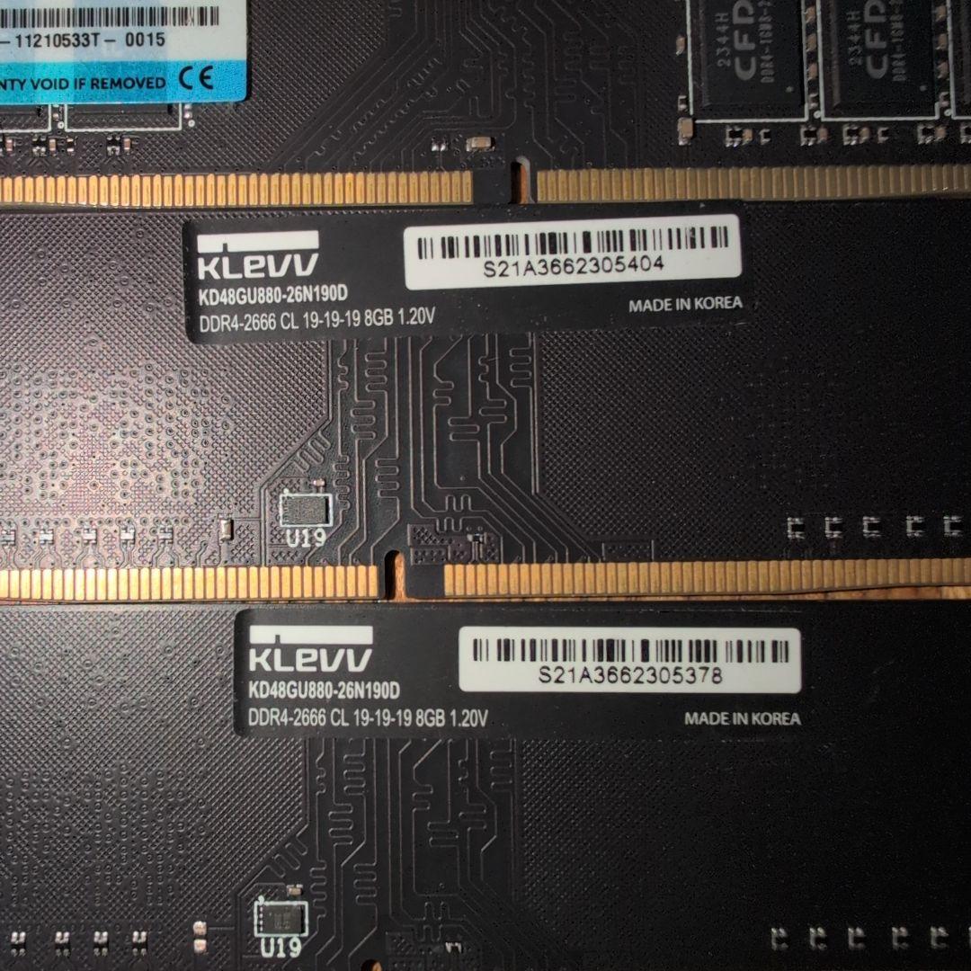 花*子様 DDR4 2666MHz 8GB×4 32GB メモリ CFD KLE D4U2666CS-8G |