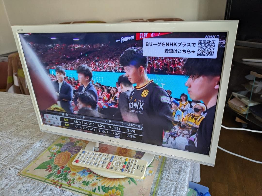 中古】SHARP 22V型 LED液晶テレビ AQUOS ホワイト