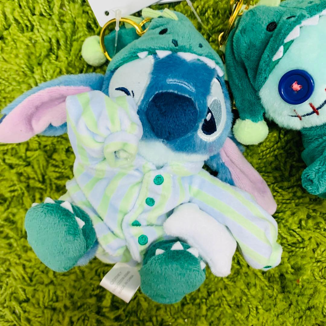 スティッチ スクランプ パジャマ プラッシュキーチェーン ディズニーストア