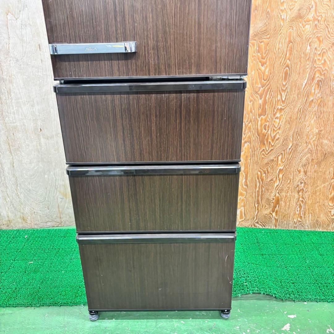 656 木目調　AQUA 大型冷蔵庫　458L 400L強　自動製氷　家庭用