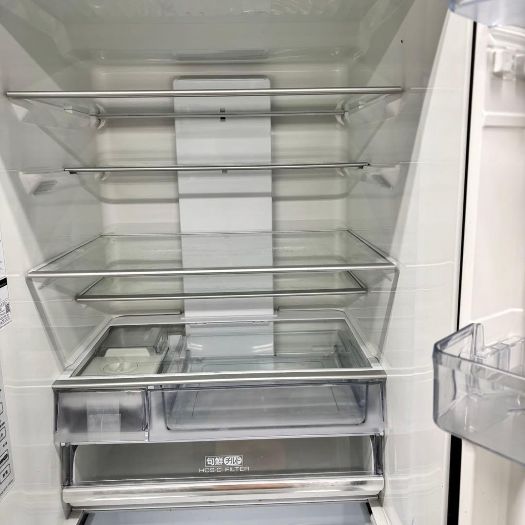 656 木目調　AQUA 大型冷蔵庫　458L 400L強　自動製氷　家庭用