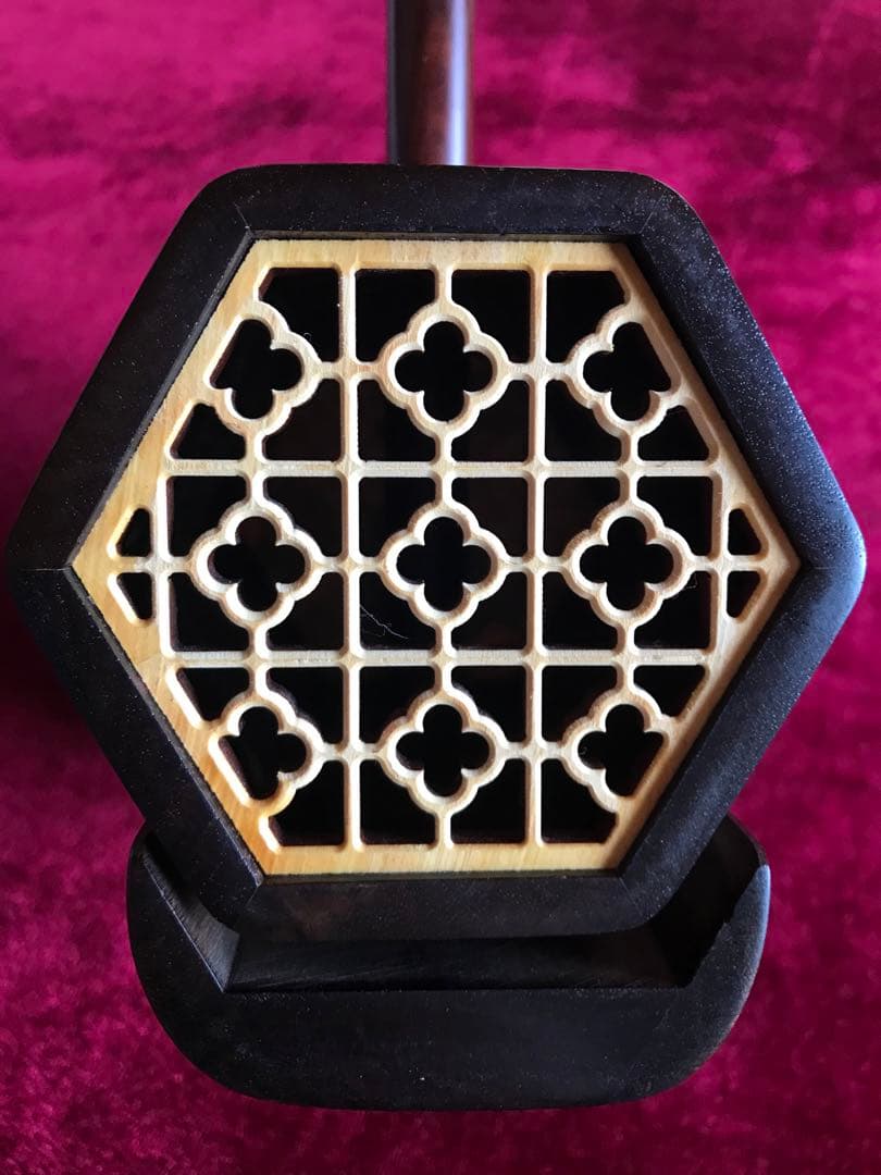 大特価・二胡★最上級・明清旧料・老紅木★錦蛇皮★蘇州科韻・李玉貴製作★十年保証