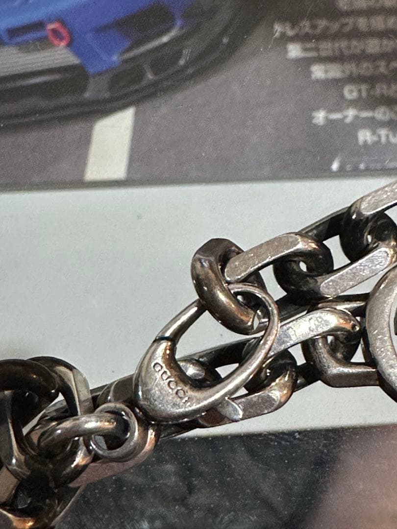 【P】グッチブレスレットGUCCI シルバー925インターロッキングG