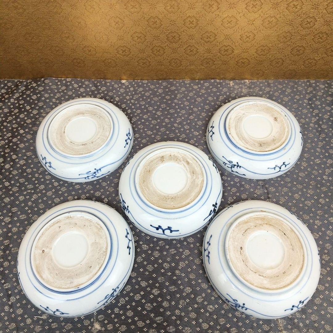 お値下げしました！】古伊万里 染付 氷裂雪輪文 皿