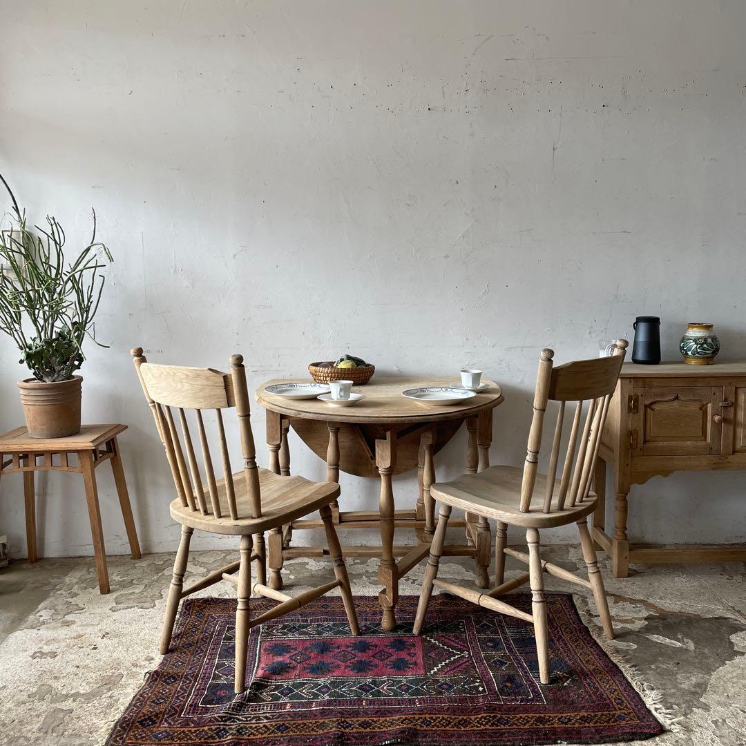 noonゲートレッグテーブル ドロップリーフテーブル 剥離