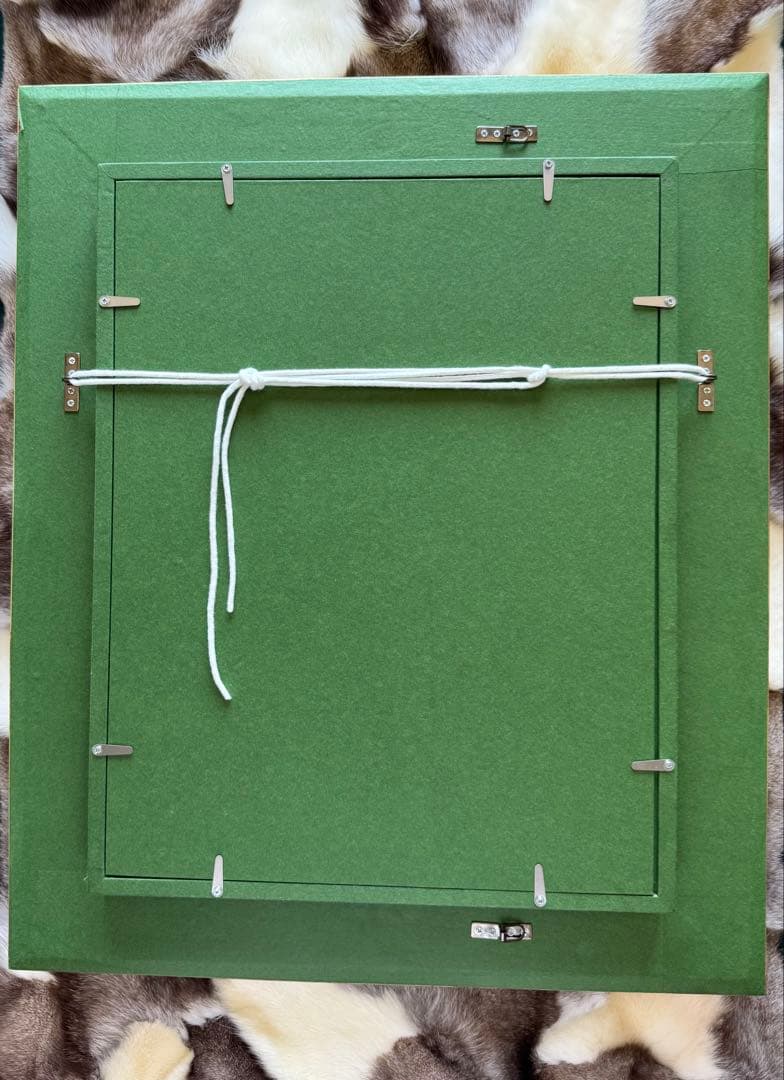 真作 小田切訓「塔のある運河」キャンバスに油彩 F4号 額装・タトウ箱・