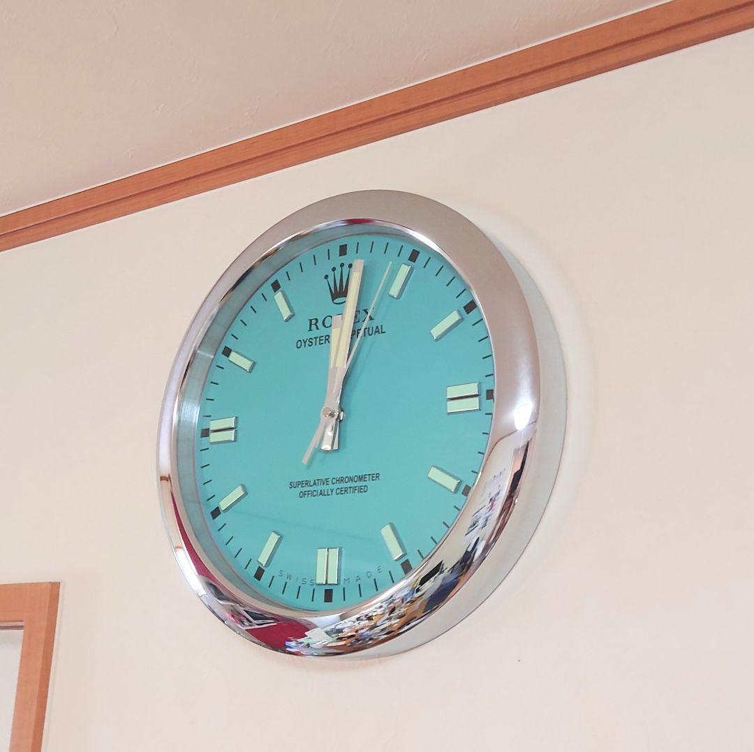 壁掛け ロレックス 希少 ティファニーブルー オイスターパーペチュアル
