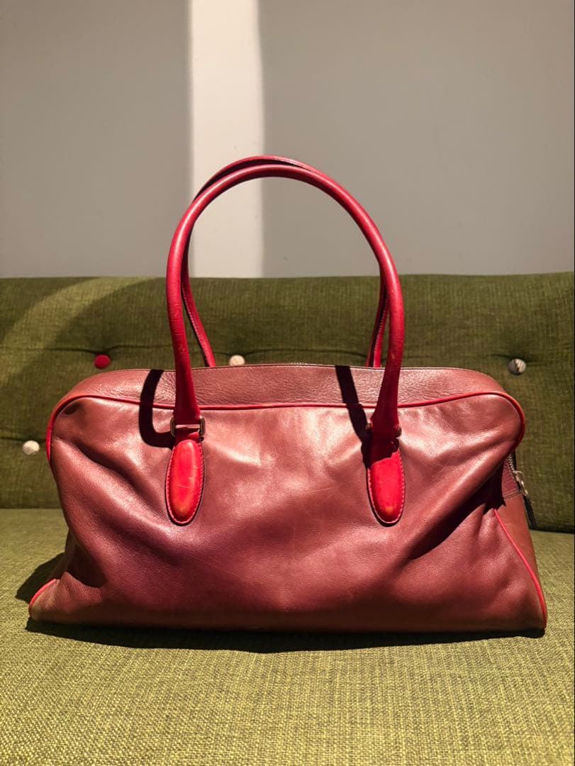 90s miumiu archive レザー ハンドバッグ