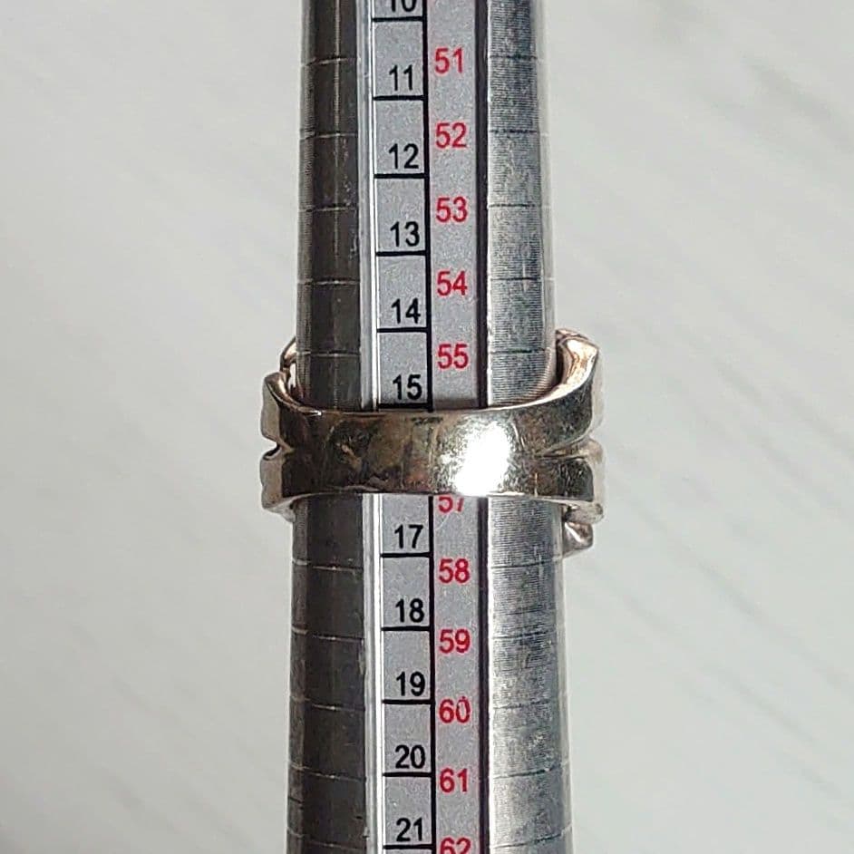 925刻印　ボーンハンド　ヴィンテージシルバーリング　スカルハンド　骸骨の手