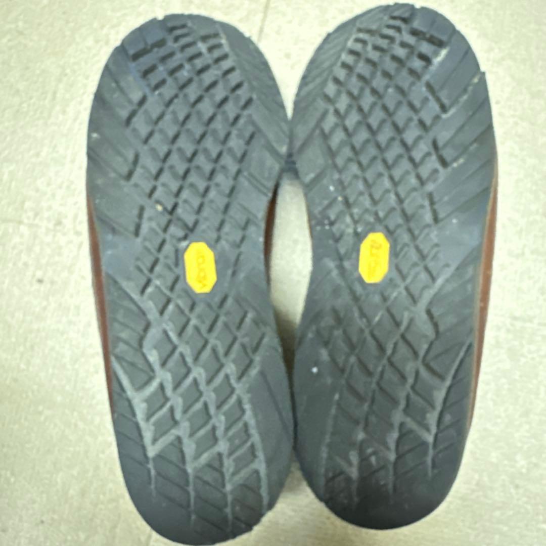 RUSSELLブラウン レザー モカシンシューズ